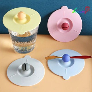 【AG】Cup Cover Food Grade Heat Resistant Dust-proof Leakproof Creative Head Water Cup Lid Supplies