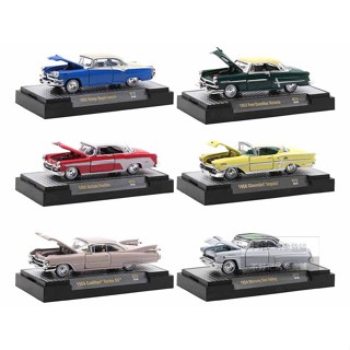 โมเดลรถยนต์ M2 Cadillac Dodge Ford Plymouth Muscle Car Three-Drive Xiaobi Classic อัลลอย สําหรับตกแต่งรถยนต์