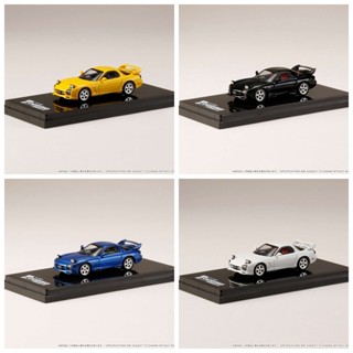 โมเดลรถสปอร์ตจําลอง ขนาด 1: 64 RX-7 FD3S Initial D Mazda RX7 สไตล์ญี่ปุ่น