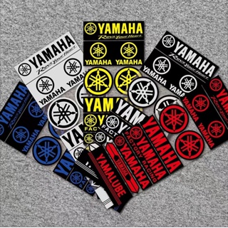 สติกเกอร์สะท้อนแสง กันน้ํา ลายโลโก้ตัวอักษร YAMAHA ดัดแปลง สําหรับติดตกแต่งรถยนต์ รถจักรยานยนต์