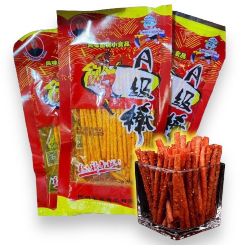 ขนมล่าเถียว ล่าเถียว ขนมรสเผ็ด ชาลิ้นสไตล์เสฉวน เลือกอร่อยได้หลายแบบ(26g)
