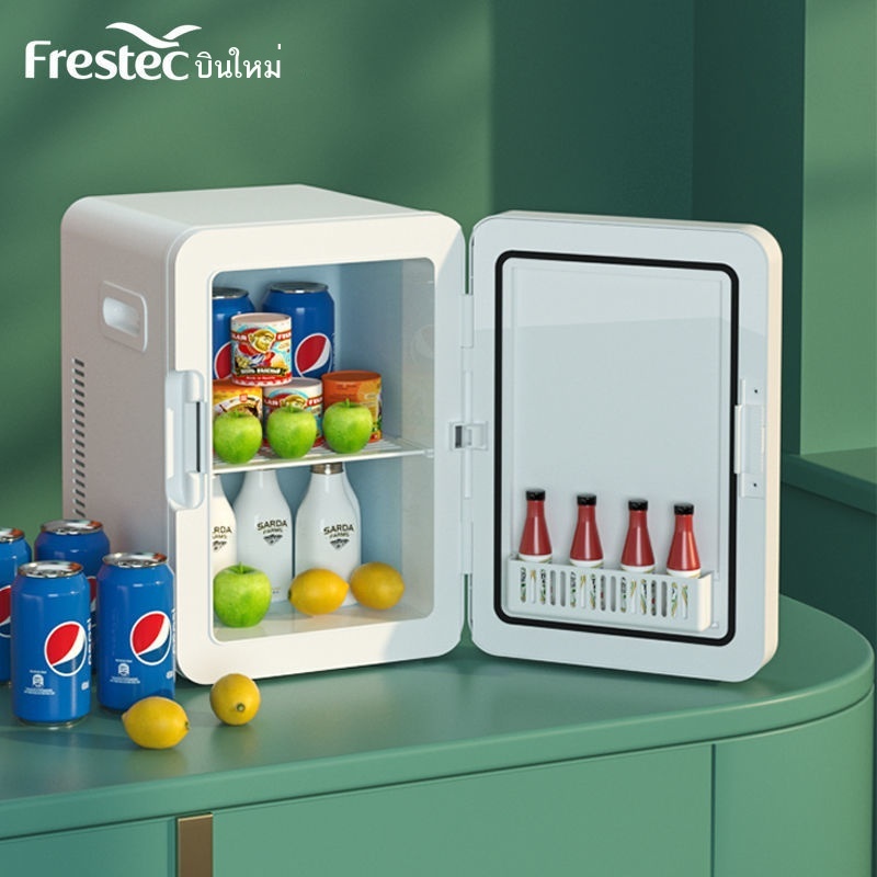 ☇Xinfei 12L ตู้เย็นขนาดเล็กมินิครัวเรือนขนาดเล็กประตูเดียวเครื่องทำความเย็นเครื่องสำอางหอพักตู้เย็นรถตู้เย็น