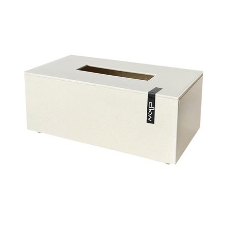 กล่องทิชชู่แผ่น DKW MARBLE สีครีม