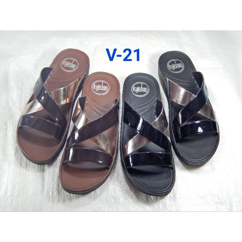 Kuji V-21รองเท้าแตะสวมสไตล์fitflopไซส์37-40