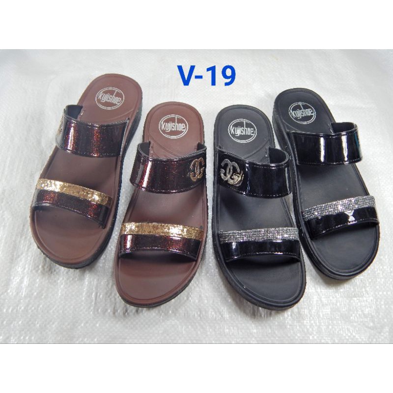 Kuji V-19รองเท้าแตะสวมสไตล์fitflopไซส์37-40