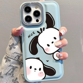 เคสโทรศัพท์มือถือ โลหะ ลายหัวโพรบ Pochacco น่ารัก สําหรับ iPhone 14Promax 13 12 11 7Plus X XR xsmax