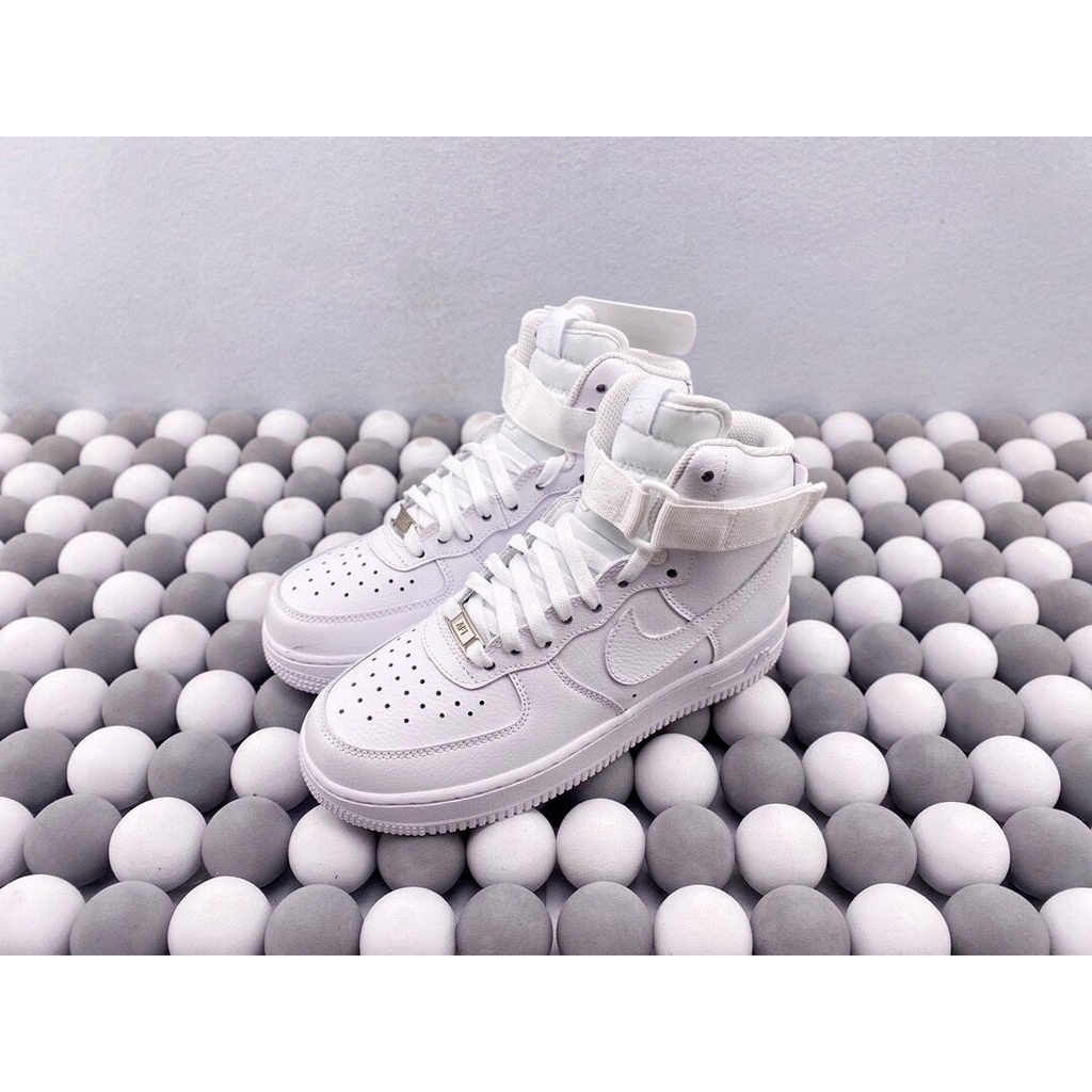❍Nike Air Force 1 High Pure White Top AF1 Casual Sports Board Shoe. Fashion shoes (certified products)