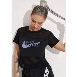 ‼️SALE‼️Nike เสื้อครอปแขนสั้นใส่ออกกำลังกาย