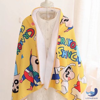 🥰ผ้าขนหนูอาบน้ํา ดูดซับน้ําได้ดี ลายการ์ตูนชินจัง แบบพกพา เห…