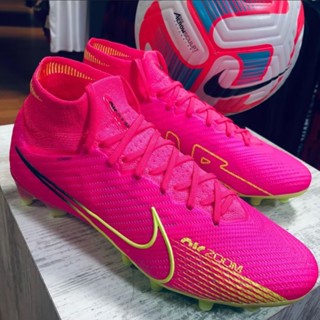 รองเท้าฟุตบอล kasut bola budak Air zoom Mercurial Superfly VIII Elite FG 15 สําหรับเด็ก