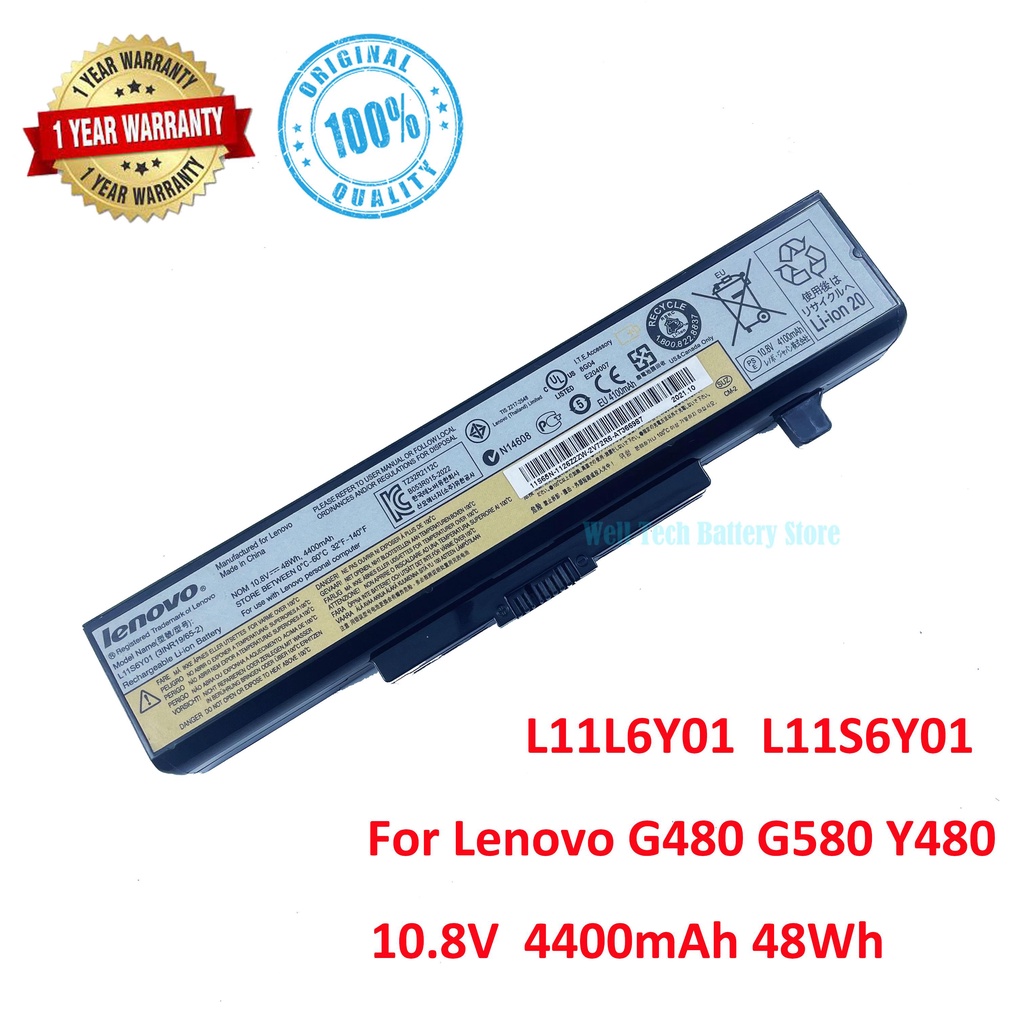 Original L11L6Y01 L11S6Y01 Laptop Battery For Lenovo G480 G485 G510 G580 V580 G585 Y480 Y485 Y580 Z3