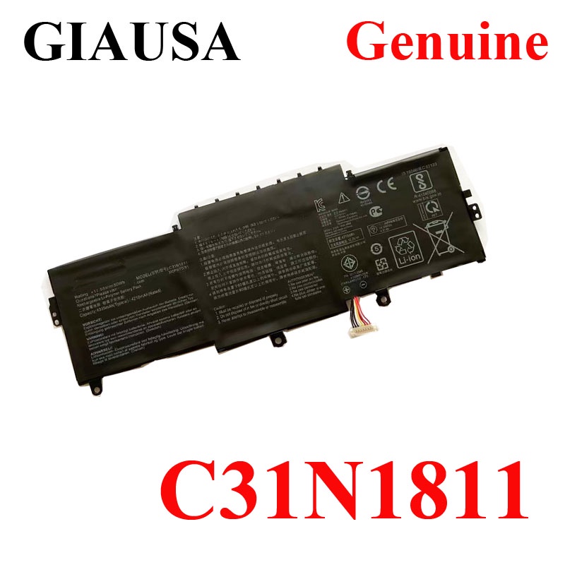 Genuine C31N1811 Laptop Battery For Asus UX433F UX433FX UX433FN UX433FA U4300FN U4300FA U4300F BX433
