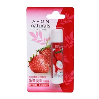 ❀♤﹍2 แพ็ค Avon Yingze Light Color Strawberry Lip Balm 4g Moisturizing Care Ladies