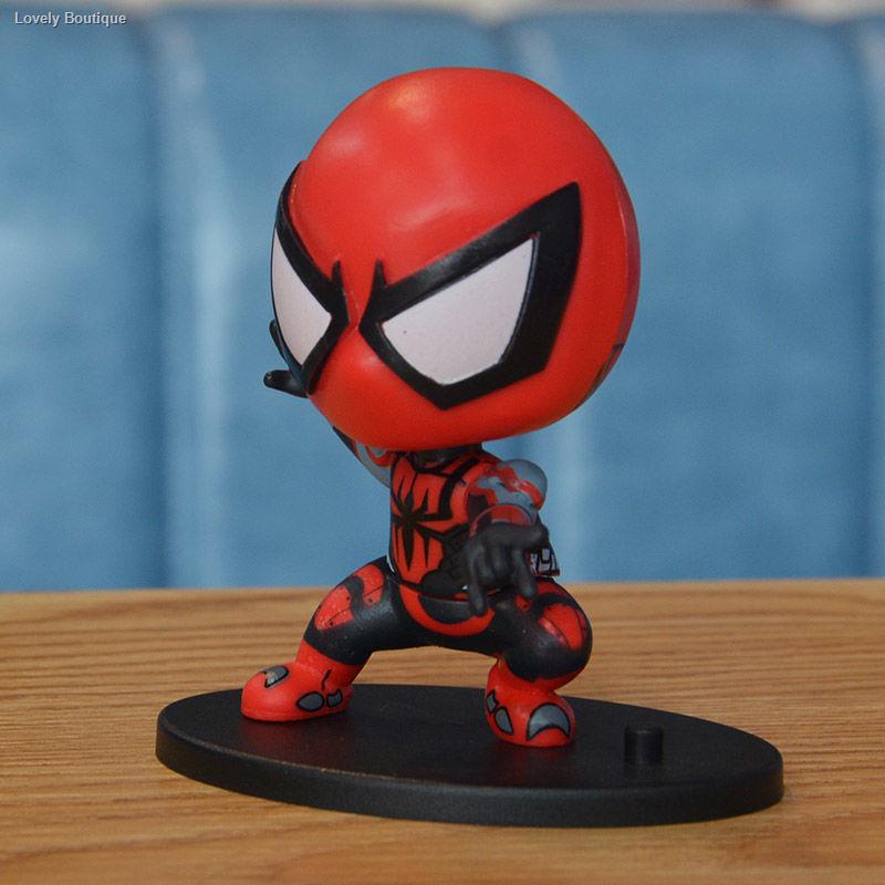 Marvel Avengers Spider-Man Peter Parker Car Cake Baking Ornament Hand-run Gift Model Toy