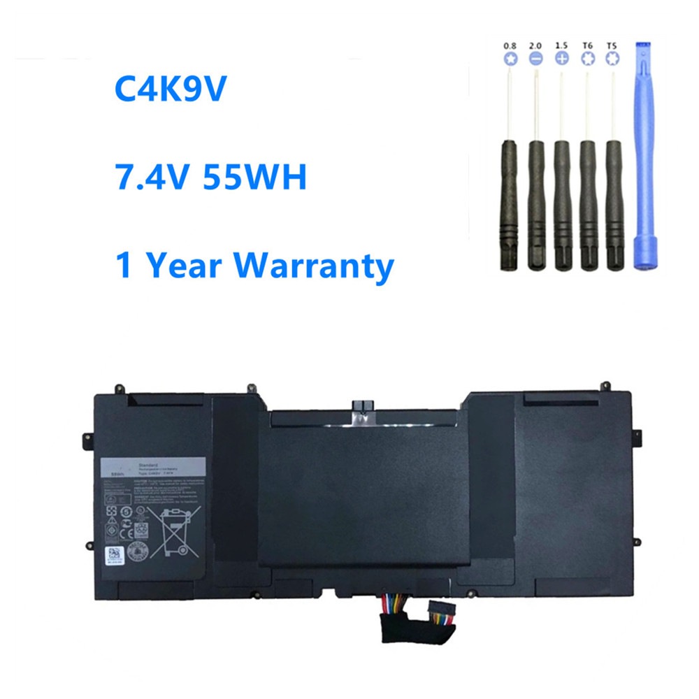 7.4V 55WH C4K9V Laptop Battery for DELL XPS 13 9333 L322X 13-L321X L221x 9Q33 3H76R 0Y9N00 489XN PKH