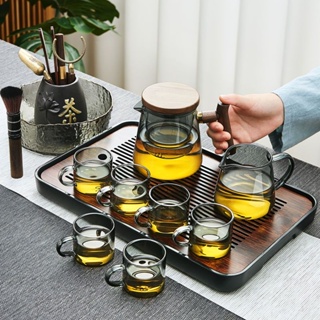 ✷✔ชุดชาแก้วบ้าน high-end Kung Fu Teacup ชุดกาน้ำชาสำนักงานขนาดเล็กชาดื่มชาชุดกาน้ำชา