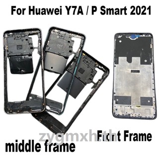 ใหม่ กรอบด้านหน้า และหลัง หน้าจอ LCD สําหรับ Huawei Y7A P Smart 2021