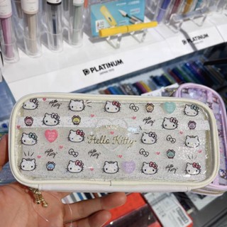 [พร้อมส่ง] กระเป๋าดินสอ pvc แบบใส สองชั้น ลาย Hello Kitty Pacha Dog