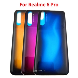 ใหม่ ฝาครอบแบตเตอรี่ ด้านหลัง แบบเปลี่ยน สําหรับ OPPO Realme 6 Pro RMX2061 RMX2063