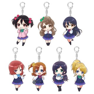 Lovelive พวงกุญแจอะคริลิค ลายการ์ตูนอนิเมะ Idol Starry Sky Rin น่ารัก