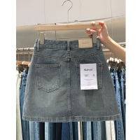 กระโปรงยีนส์ Vintage Spice Girls Denim Skirt Girl Summer 2023 ใหม่ขนาดใหญ่เอวสูงบาง A-line Hip กระโปรงสั้น เทรนด์