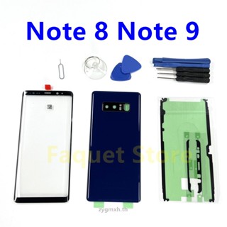 สําหรับ Samsung Galaxy Note 8 9 N950 N960 ที่อยู่อาศัย ด้านหลัง ประตู เคส แบตเตอรี่ กระจกแสดงผล หน้าจอสัมผัส กระจกด้านหน้า L