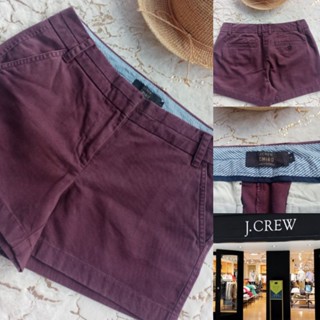 กางเกงขาสั้น J.CREW size 4 สีเลือดหมู