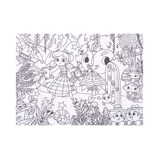 tooky Land-Coloring Puzzle - กระดาษระบายสีแบบวงกลม ลายซีเครทการ์เด้น