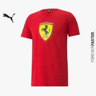 PUMA AUTO - เสื้อยืดผู้ชาย Scuderia Ferrari Race Colour Shield สีแดง - APP - 53375302