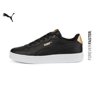 PUMA BASICS - สนีกเกอร์ผู้หญิง Skye Clean Distressed สีดำ - FTW - 38666601