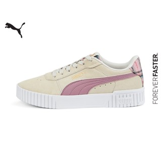 PUMA BASICS - สนีกเกอร์ผู้หญิง Carina 2.0 Tartan สีเทา - FTW - 38585302