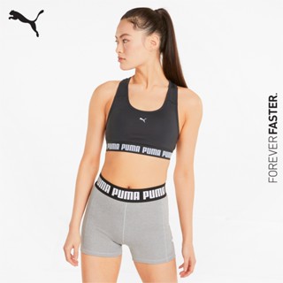 PUMA TRAINING - บราออกกำลังกายผู้หญิง STRONG Training Bra สีดำ - APP - 52159901