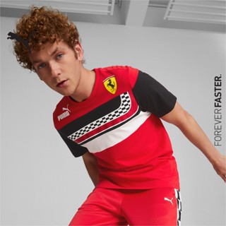 PUMA AUTO - เสื้อยืดผู้ชาย Scuderia Ferrari Team สีแดง - APP - 53582202