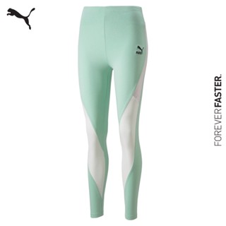 PUMA PRIME/SELECT - กางเกงเลกกิ้งผู้หญิง SWxP Leggings สีเขียว - APP - 53731295