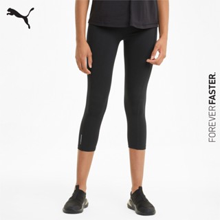 PUMA TRAINING - กางเกงเลกกิ้งออกกำลังกายผู้หญิง Favourite Forever 3/4 Training Leggings สีดำ - APP - 52026601