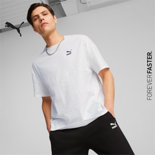 PUMA PRIME/SELECT - เสื้อยืดโอเวอร์ไซส์ชาย Classics สีขาว - APP - 53623602