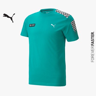 PUMA AUTO - เสื้อยืดผู้ชาย Mercedes F1 T7 สีเขียว - APP - 53360105