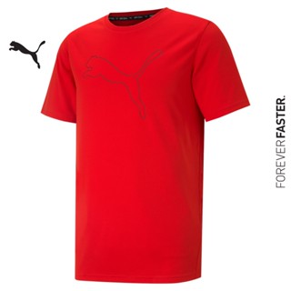 PUMA TRAINING - เสื้อยืดออกกำลังชาย Performance Cat สีแดง - APP - 52031511