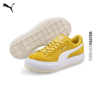 PUMA EVOLUTION - รองเท้ากีฬาผู้หญิง Suede Mayu Womens Trainers สีเหลือง - FTW - 38068611