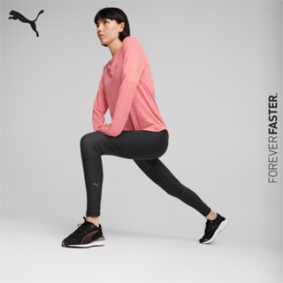 PUMA RUNNING - กางเกงเลกกิ้งผู้หญิง Brushed High Waist Full-Length Running Leggings Women สีดำ - APP - 52239801