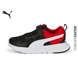 PUMA KIDS - รองเท้าผ้าใบเด็กแบบปิดสำหรับสับเปลี่ยน Evolve Run Mesh สีดำ - FTW - 38623901