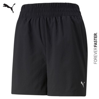 PUMA TRAINING - การเกงออกกำลังกายขาสั้นผู้หญิง Train Favourite 5 นิ้ว Woven Shorts สีดำ - APP - 52184001