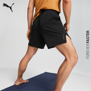 PUMA TRAINING - กางเกงขาสั้นออกกำลังกายผู้ชาย Studio Ultramove Training Shorts สีดำ - APP - 52211001