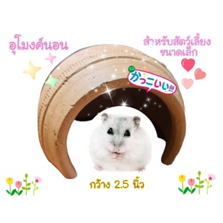 อุโมงค์นอน ดินเผา ขนาด 2.5 นิ้ว สำหรับสัตว์เล็ก หนู กระรอก ตุ๊กแก งู เต่า กุ้ง