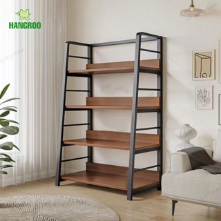 HANGROO G678 ชั้นวางของ โครงเหล็ก+ไม้ แข็งแรง ทนทาน shelf 4 ชั้น