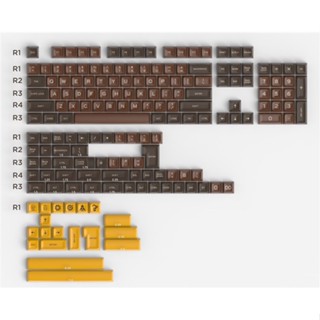 ■GMK Chocolatier ช็อกโกแลต Effie ABS ปั้นสองสี ชุดปุ่มกดขนาดใหญ่ SA ความสูง US SP