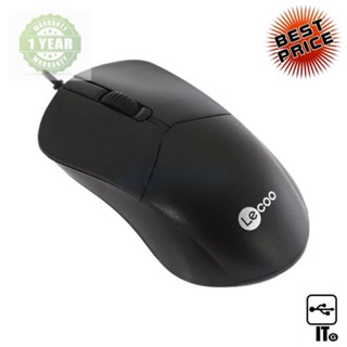 USB MOUSE LECOO M1102 BLACK BY LENOVO ประกัน 1Y เมาส์ เม้าส์ เม้า เม้าท์ เมาส