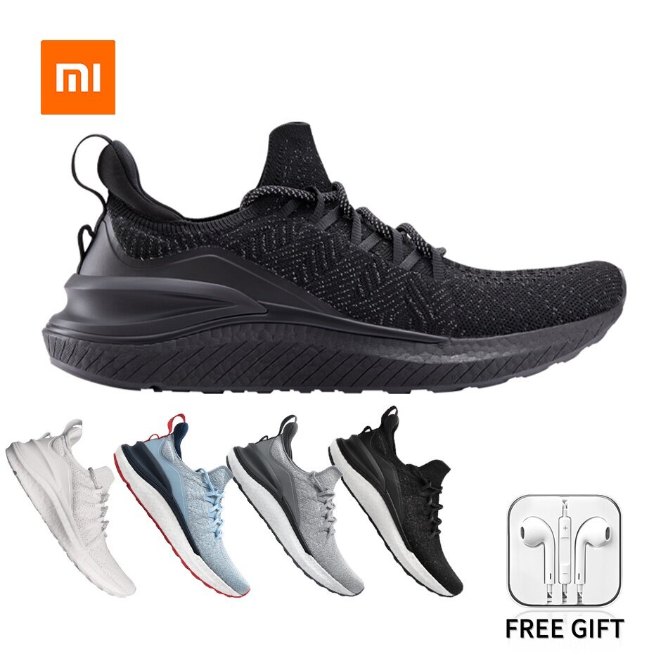 ❈▥♂❤ 【ฟรีหูฟัง】Xiaomi Mijia รองเท้าผ้าใบ รองเท้าวิ่งลําลอง เรืองแสง กันแบคทีเรีย สําหรับผู้ชาย ไซซ์ 39-44 สีขาว สีดํา 4