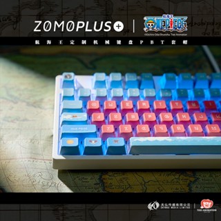 Zomo ปุ่มกดคีย์บอร์ด PBT แบบใส ลายลูฟี่ วันพีช สร้างสรรค์