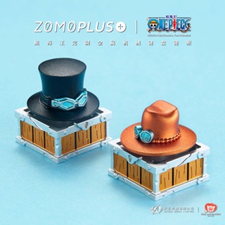 Zomo Official ปุ่มกดคีย์บอร์ด โลหะ หมุนได้ ลาย One Piece Ace Sabo